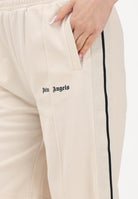PALM ANGELS Shorts sportivo beige per donna, ragazzi e bambini con logo PBCL001S26FAB001 092 PALM ANGELS 