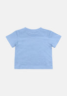 PALM ANGELS T-shirt a manica corta celeste da neonato con stampa PBXB001S26JER001 050 PALM ANGELS 
