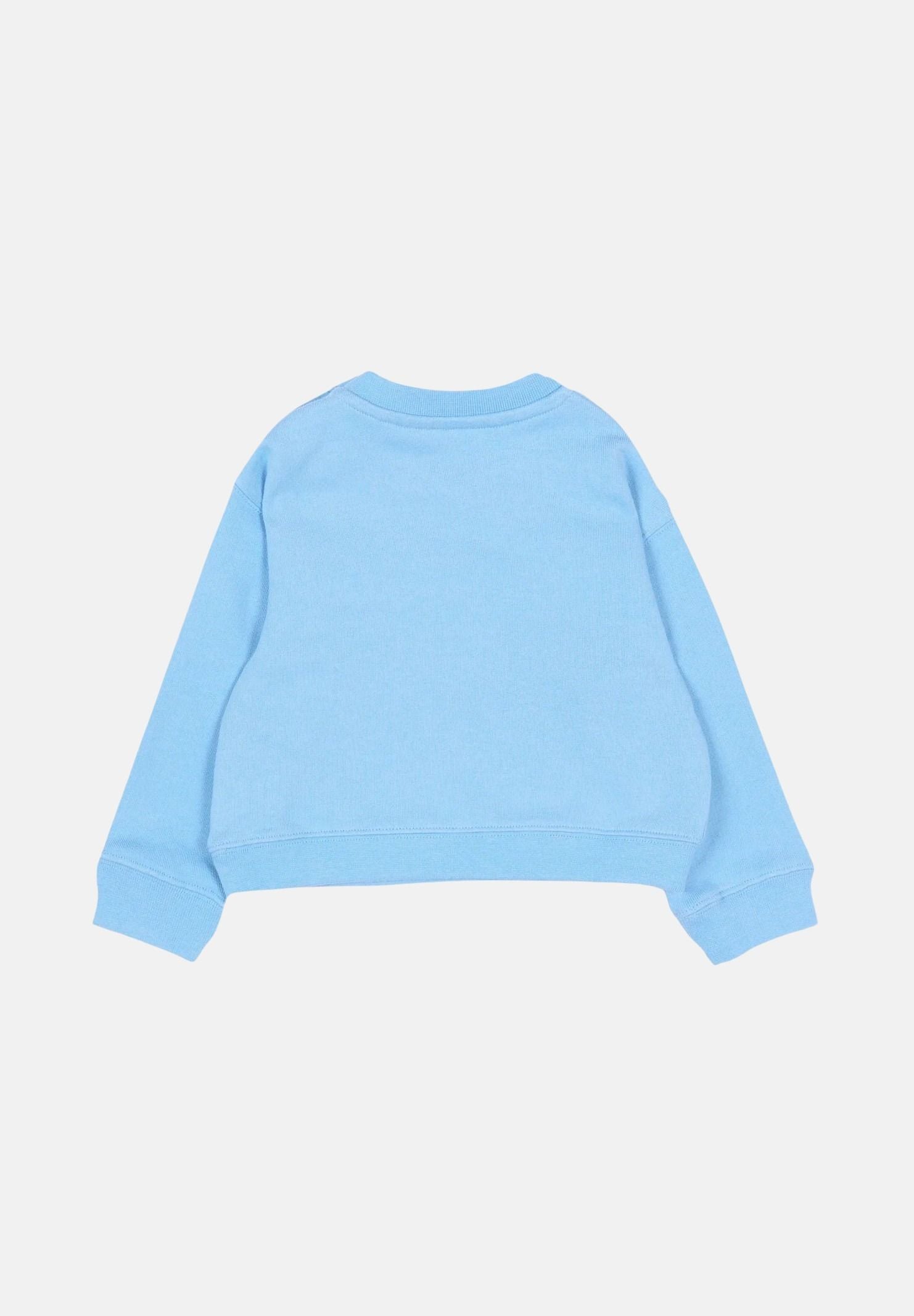 PALM ANGELS Felpa girocollo azzurra da neonato con logo PBXC001S26FLE002 050 PALM ANGELS 