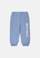 PALM ANGELS Pantalone sportivo azzurro polvere da neonato con logo PBXD001S26FLE001 050 PALM ANGELS 