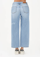 PALM ANGELS Jeans in denim azzurro chiaro per donna, ragazzi e bambini con logo PBYB009S26DEN001 050 PALM ANGELS 