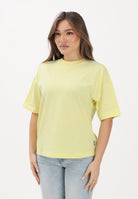 PALM ANGELS T-shirt a manica corta gialla per donna, ragazzi e bambini con logo PGAA001S26JER001 020 PALM ANGELS 