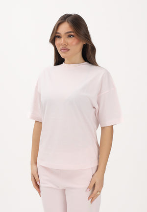 PALM ANGELS T-shirt a manica corta rosa per donna, ragazze e bambine con logo PGAA001S26JER001 042 PALM ANGELS 