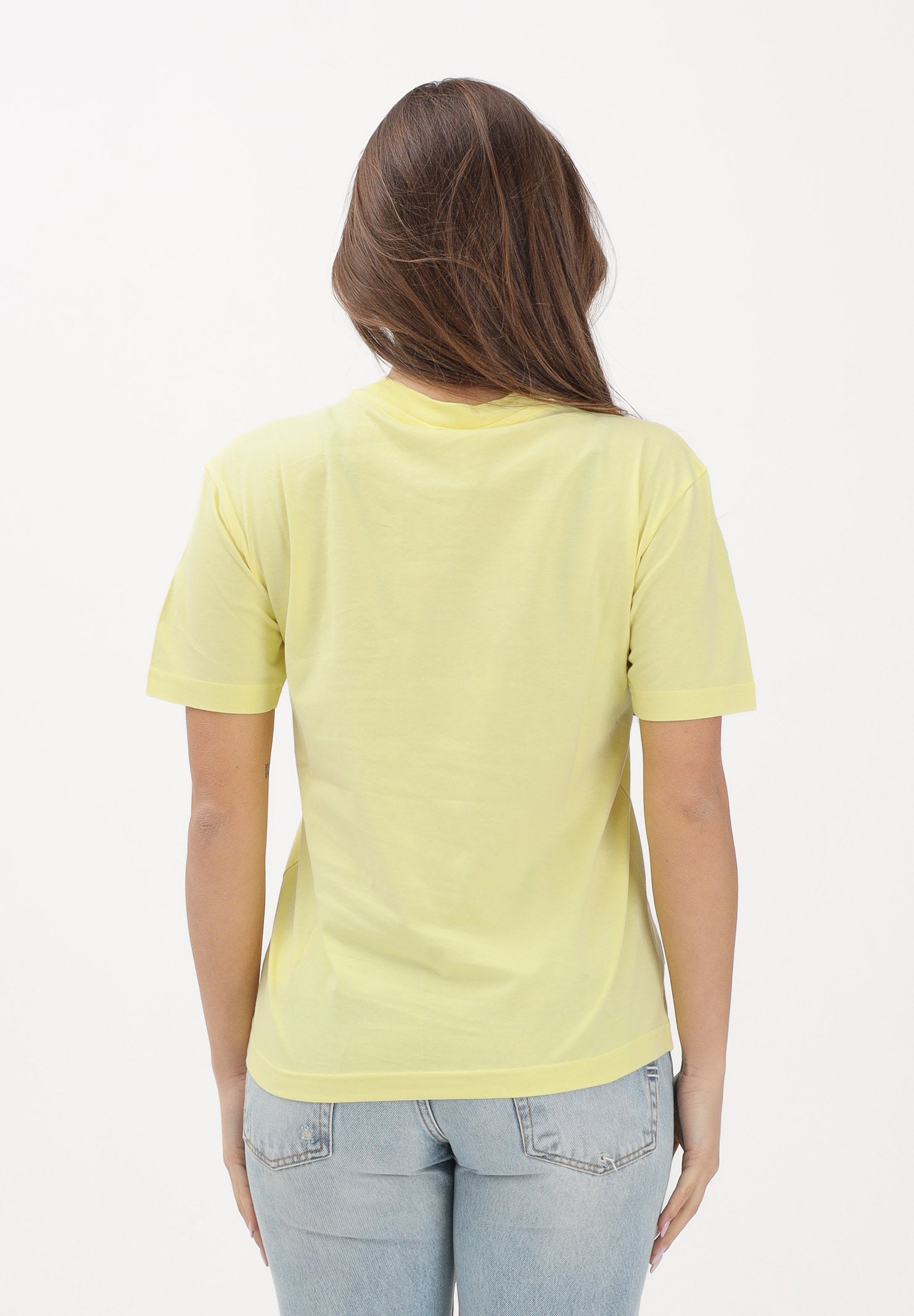 PALM ANGELS T-shirt a manica corta gialla per donna, ragazzi e bambini con stampa orso PGAA002S26JER002 020 PALM ANGELS 