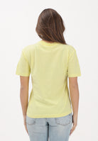 PALM ANGELS T-shirt a manica corta gialla per donna, ragazzi e bambini con stampa orso PGAA002S26JER002 020 PALM ANGELS 