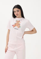 PALM ANGELS T-shirt a manica corta rosa per donna, ragazze e bambine con stampa teddy PGAA002S26JER006 042 PALM ANGELS 