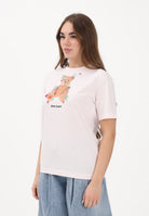 PALM ANGELS T-shirt a manica corta rosa per donna, ragazze e bambine con stampa teddy PGAA002S26JER006 042 PALM ANGELS 