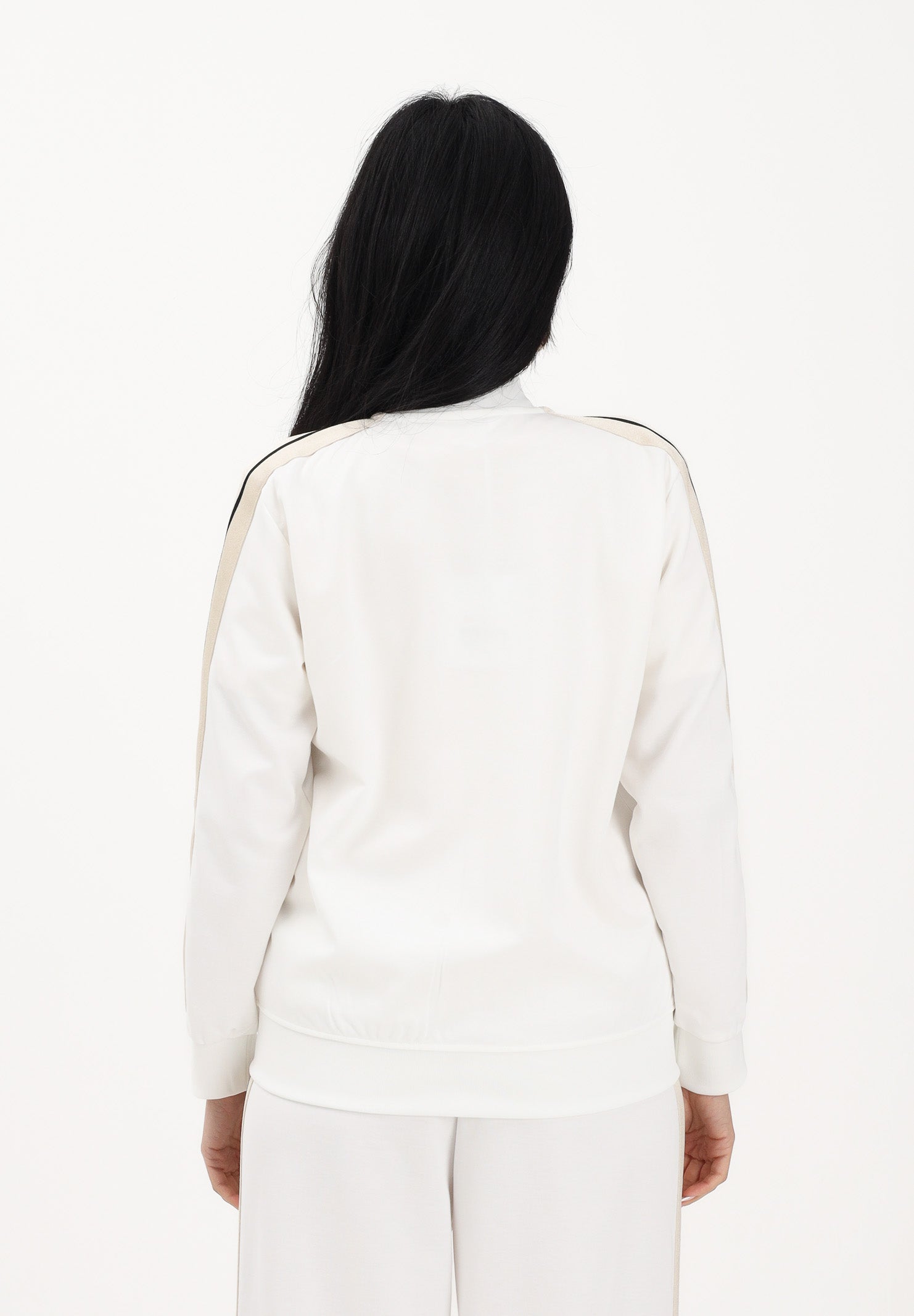 PALM ANGELS Felpa con zip bianca per donna, ragazze e bambine con logo PGBD002S26FAB001 002 PALM ANGELS 