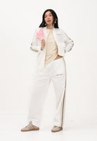 PALM ANGELS Pantalone sportivo bianco per donna, ragazze e bambine con logo PGCJ006S26FAB001 002 PALM ANGELS 
