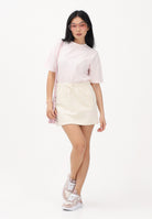 PALM ANGELS Gonna corta panna per donna, ragazze e bambine con logo PGCK001S26FLE001 002 PALM ANGELS 