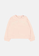PALM ANGELS Felpa girocollo rosa da neonato con logo PGXC001S26FLE002 042 PALM ANGELS 