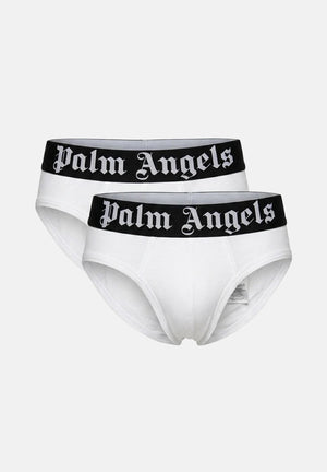 PALM ANGELS Slip (2 paia) bianchi da uomo con elastico logato PLA1UMBSP08BI WH PALM ANGELS 
