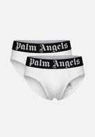 PALM ANGELS Slip (2 paia) bianchi da uomo con elastico logato PLA1UMBSP08BI WH PALM ANGELS 