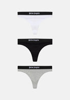PALM ANGELS Set perizomi THREE PACK, multicolore da donna con design tinta unita e fascia elastica logata.<BR/> PLA1UWBT01TR AS PALM ANGELS 