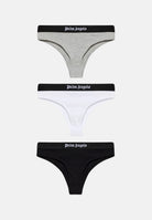 PALM ANGELS Set slip THREE-PACK, multicolore, da donna con design tinta unita e fascia elastica logata.<BR/> PLA1UWBT02TR AS PALM ANGELS 
