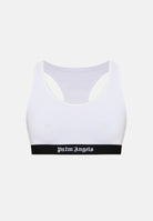 PALM ANGELS Bralette Track Top Bra white bianco, colore basico bianco, donna. PLA1UWTP04SI WH PALM ANGELS 