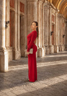 PATRIZIA PEPE Abito lungo monospalla rosso da donna 2A3012JZ26 R894 PATRIZIA PEPE 
