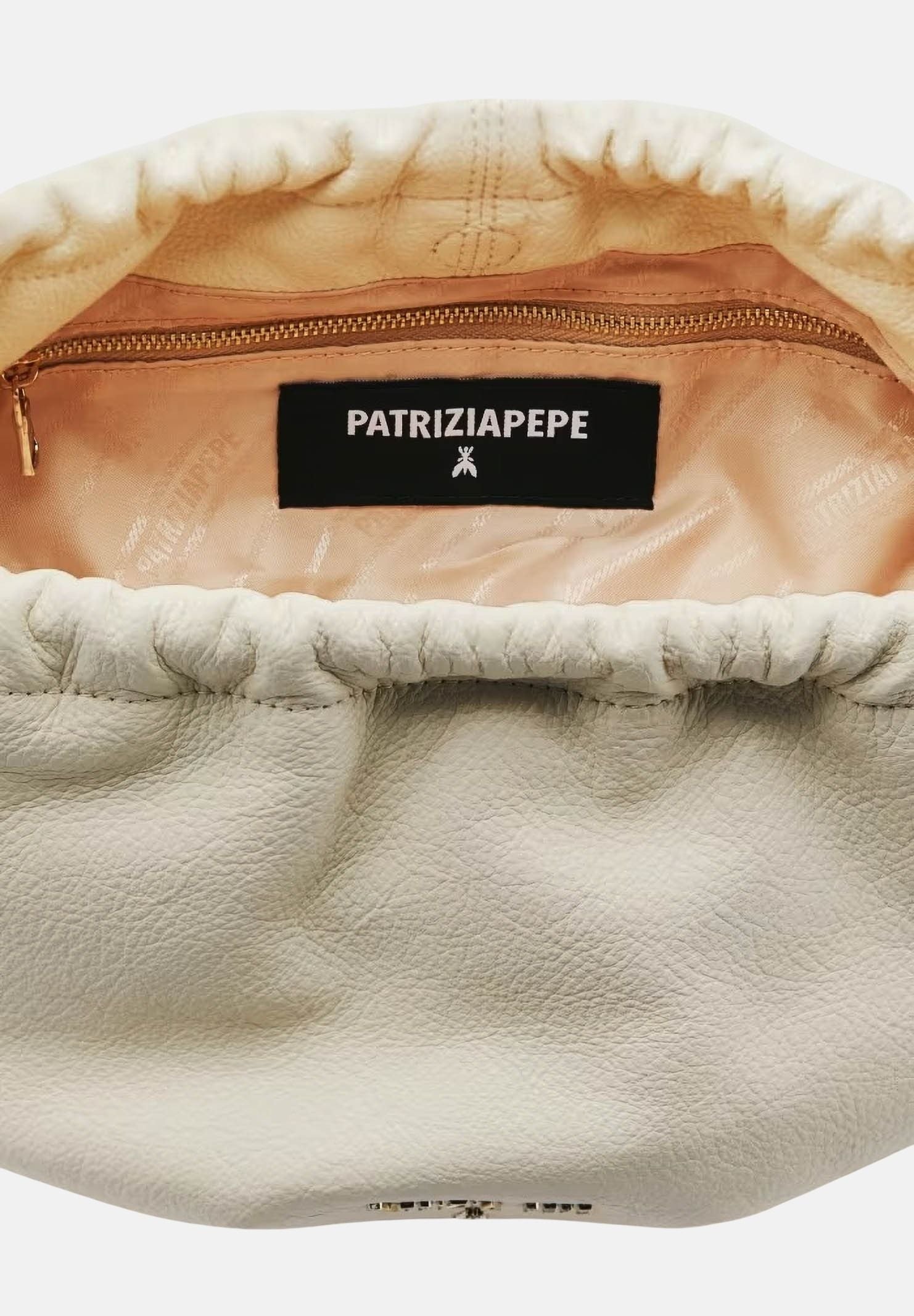 PATRIZIA PEPE Pochette Bubble panna da donna 2B0161L133 W405 PATRIZIA PEPE 