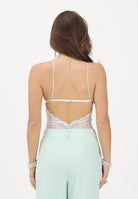 PATRIZIA PEPE Body in tulle e pizzo stretch bianco da donna 2I0143A602 W146 PATRIZIA PEPE 
