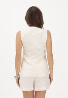 PATRIZIA PEPE Gilet panna da donna con lacci 2S1548A052 W417 PATRIZIA PEPE 