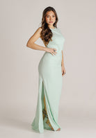PATRIZIA PEPE Abito lungo verde menta da donna con schiena scoperta 2A3021A738 G632 PATRIZIA PEPE 