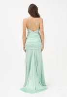 PATRIZIA PEPE Abito lungo verde menta da donna con inserto gioiello 2A3048A775 G632 PATRIZIA PEPE 