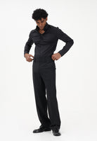 PATRIZIA PEPE Camicia a manica lunga nera da uomo 5C0055A01 K102 PATRIZIA PEPE 