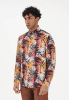PATRIZIA PEPE Camicia a manica lunga multicolore da uomo con stampa tropicale 5C0310A093 FG80 PATRIZIA PEPE 