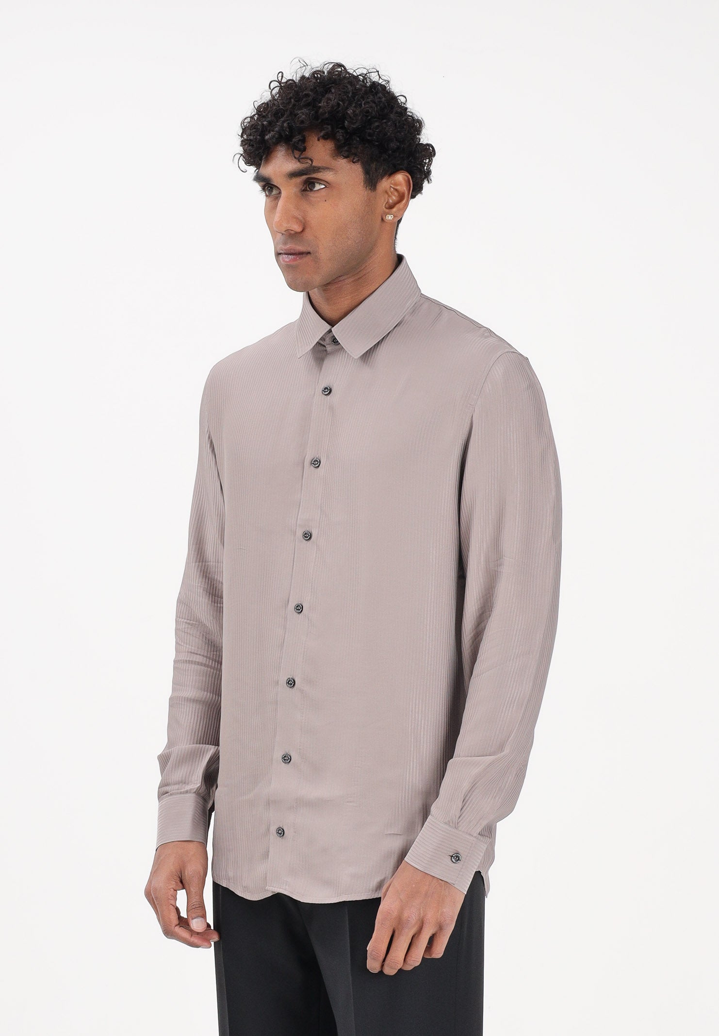 PATRIZIA PEPE Camicia a manica lunga beige da uomo 5C0310A093J S184 PATRIZIA PEPE 
