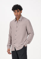 PATRIZIA PEPE Camicia a manica lunga beige da uomo 5C0310A093J S184 PATRIZIA PEPE 