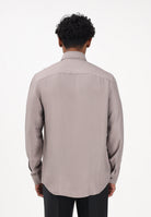 PATRIZIA PEPE Camicia a manica lunga beige da uomo 5C0310A093J S184 PATRIZIA PEPE 