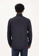 PATRIZIA PEPE Camicia a manica lunga blu da uomo 5C0310A093U C166 PATRIZIA PEPE 