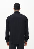 PATRIZIA PEPE Camicia a manica lunga nera da uomo 5C0310A093U K102 PATRIZIA PEPE 