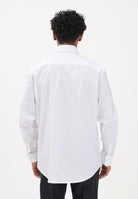 PATRIZIA PEPE Camicia a manica lunga bianca da uomo con strass 5C0339A1VX W103 PATRIZIA PEPE 