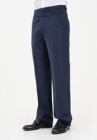 PATRIZIA PEPE Pantalone elegante blu da uomo con cintura alta 5P0557A1WK C166 PATRIZIA PEPE 