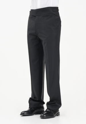 PATRIZIA PEPE Pantalone elegante nero da uomo con cintura alta 5P0557A1WK K102 PATRIZIA PEPE 