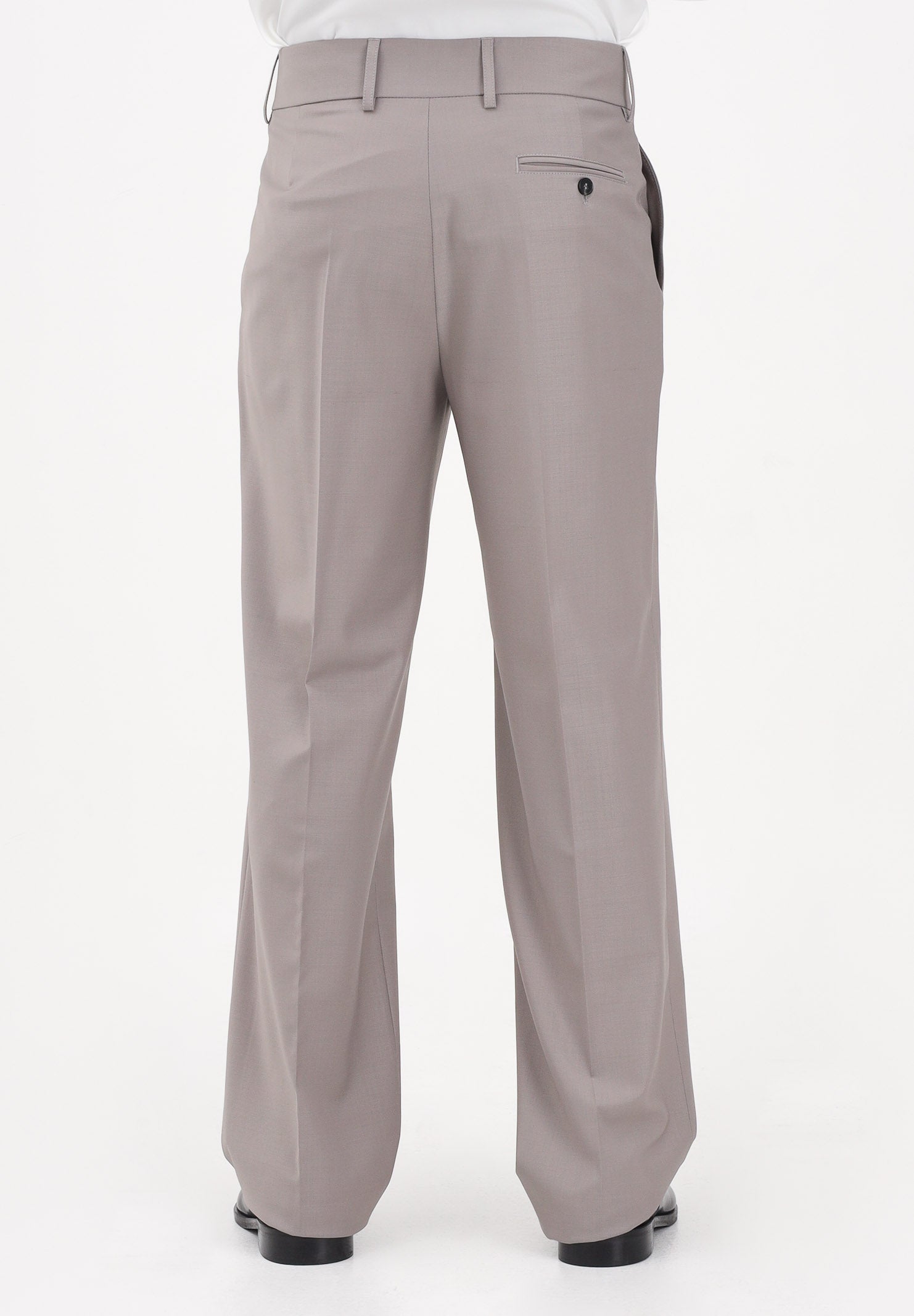 PATRIZIA PEPE Pantalone elegante (IM)PERFECTION fango da uomo 5P507RA1WK S184 PATRIZIA PEPE 