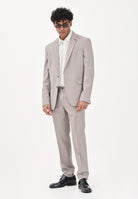 PATRIZIA PEPE Pantalone elegante fango da uomo 5PA429A1WK S184 PATRIZIA PEPE 
