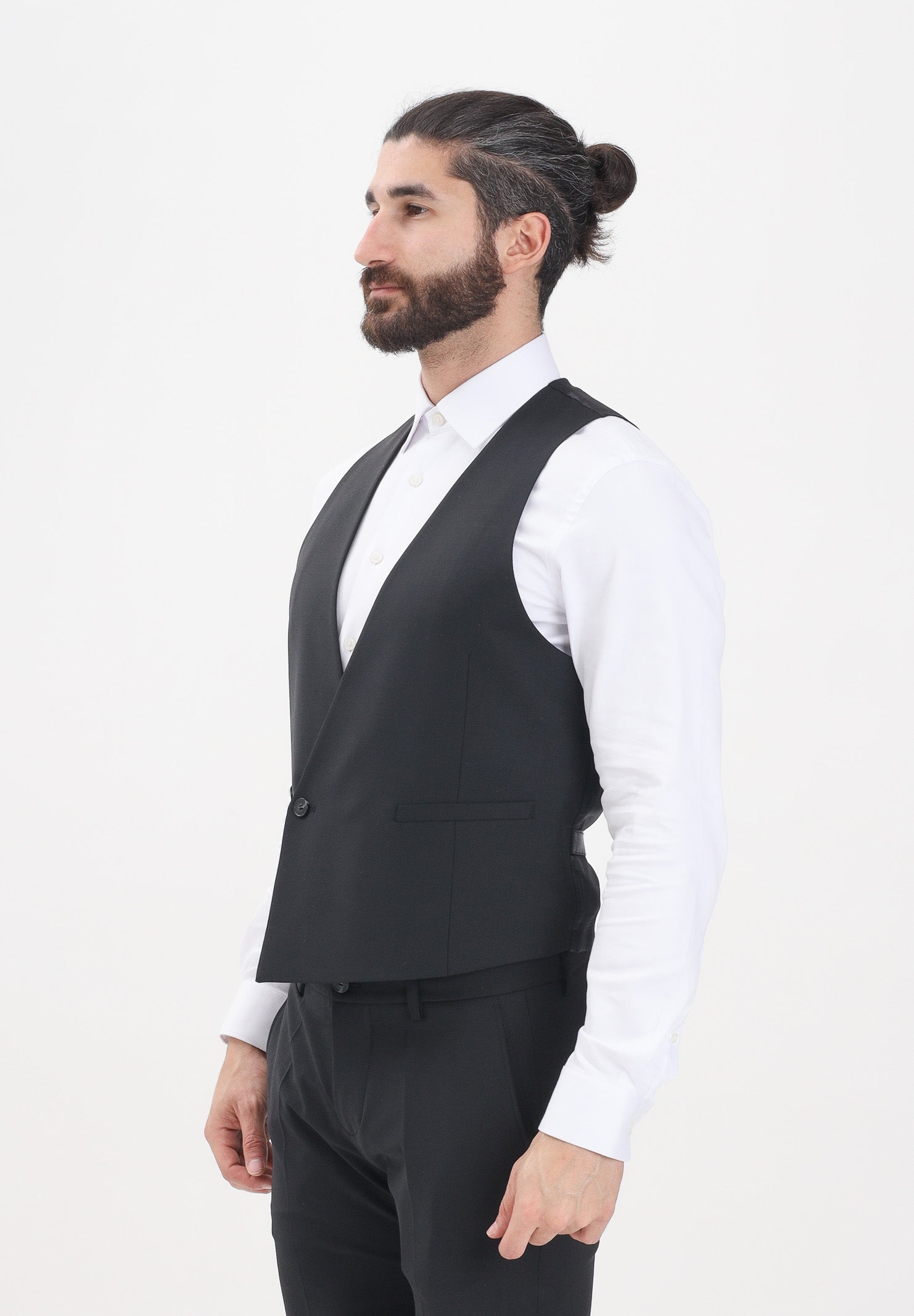PATRIZIA PEPE Gilet nero da uomo 5S0746A590 K103 PATRIZIA PEPE 