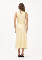 PATRIZIA PEPE Abito midi giallo da donna in raso 8A1627A269 Y478 PATRIZIA PEPE 