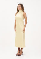 PATRIZIA PEPE Abito midi giallo da donna in raso 8A1627A269 Y478 PATRIZIA PEPE 