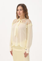 PATRIZIA PEPE Blusa gialla da donna con fiocco 8C0859A692 Y478 PATRIZIA PEPE 