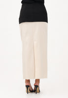 PATRIZIA PEPE Gonna midi nera e panna da donna in misto viscosa 8G0514A498 FG53 PATRIZIA PEPE 