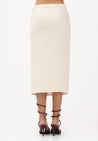 PATRIZIA PEPE Gonna midi panna da donna con arriccio 8G0530A701 W409 PATRIZIA PEPE 