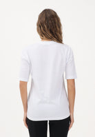 PATRIZIA PEPE T-shirt a manica corta bianca da donna con logo 8M1612J089 W103 PATRIZIA PEPE 