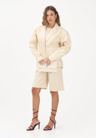 PATRIZIA PEPE Bermuda panna da donna 8P0815A689 W409 PATRIZIA PEPE 