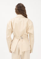 PATRIZIA PEPE Giacca monopetto panna da donna con cintura 8S0568A689 W409 PATRIZIA PEPE 