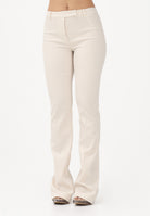 PATRIZIA PEPE Pantalone elegante panna da donna in crêpe 8P0781A6F5 W409 PATRIZIA PEPE 