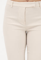 PATRIZIA PEPE Pantalone elegante panna da donna in crêpe 8P0781A6F5 W409 PATRIZIA PEPE 