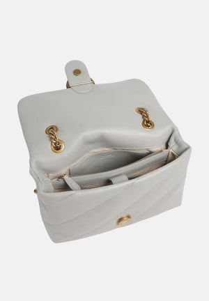 PINKO Borsa a tracolla Classic Love Bag Puff grigio perla da donna 100038A0F2 K32Q PINKO 
